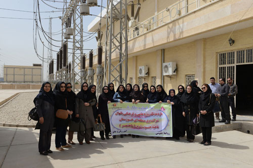 بازدید بانوان برق منطقه ای خوزستان و کهکیلویه از پتروشیمی فجر