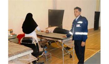 اهدای خون کارکنان پتروشیمی فجر