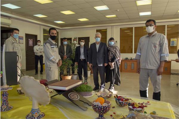 دیداری نوروزی مدیرعامل فجر انرژی با کارکنان پس از تحویل سال