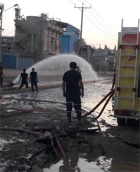 تیم های کاری فجر انرژی خط آتش نشانی را در مدت کوتاهتر از برنامه ریزی تعمیر کردند