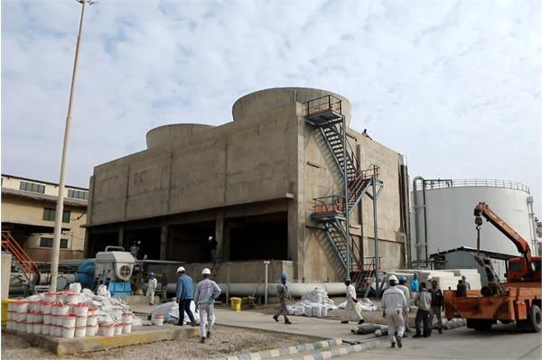 اتصال برج های خنک کننده قدیم و جدید فجر انرژی/ رکورد سریع در عملیات ترمیم و آب بندی حوضچه ها